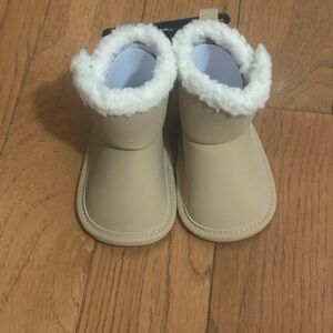 Carter's Tan Kids Boots with White Trim